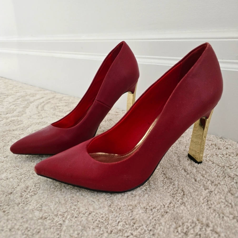 Women's High Heels, Red, 7.5